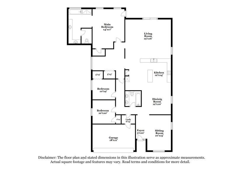 2,120/Mo, 3807 101st Ave E Parrish, FL 34219 Floorplan View