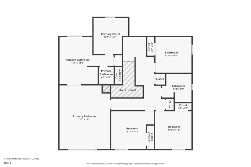 2,510/Mo, 2185 Fairmont Ln Naples, FL 34120 Floor Plan View 2