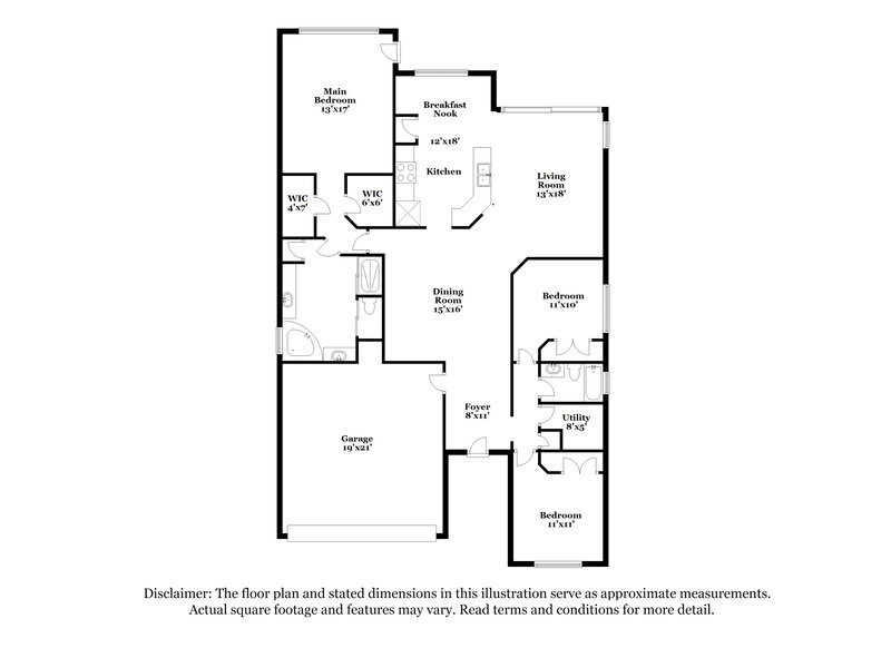 2,480/Mo, 9351 Middle Oak Dr Fort Myers, FL 33912 Floor Plan View