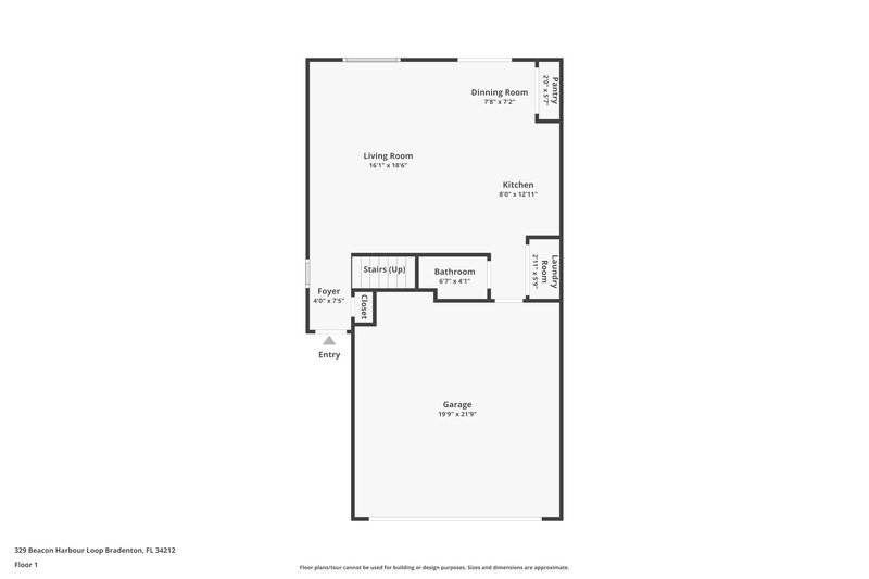 2,295/Mo, 329 Beacon Harbour Loop Bradenton, FL 34212 Floorplan View