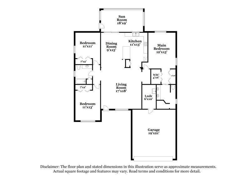 3,520/Mo, 7416 39th Ct E Sarasota, FL 34243 Floor Plan View