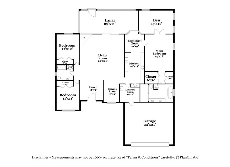 3,400/Mo, 811 133rd St E Bradenton, FL 34212 Floor Plan View