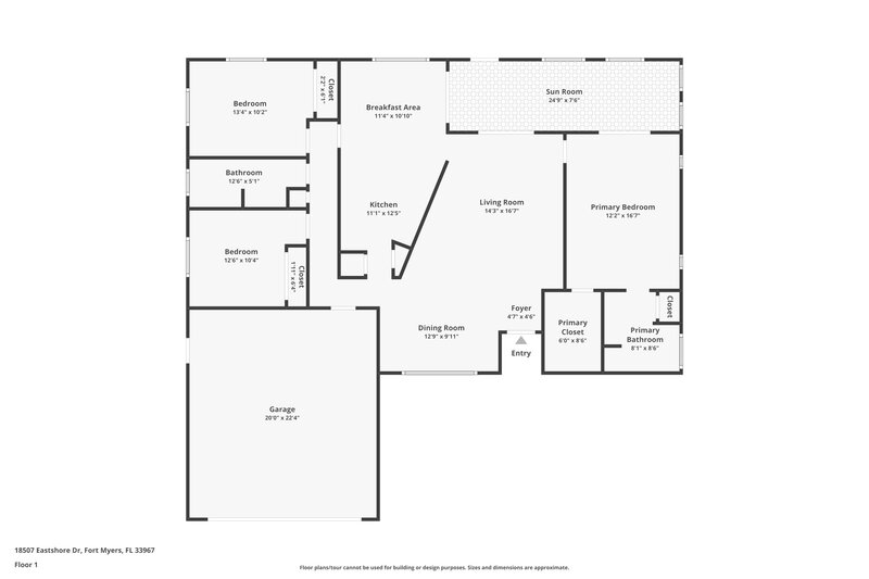 2,275/Mo, 18507 Eastshore Dr Fort Myers, FL 33967 Floorplan View