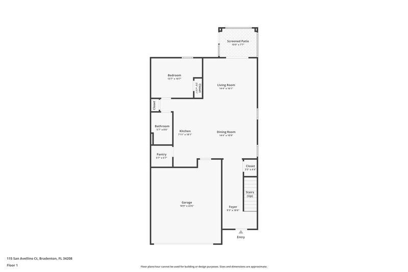 2,400/Mo, 115 San Avellino Ct Bradenton, FL 34208 Floor Plan View 2