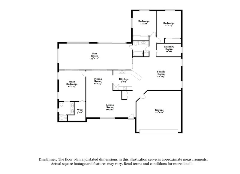 1,935/Mo, 2529 SW 15th Pl Cape Coral, FL 33914 Floor Plan View