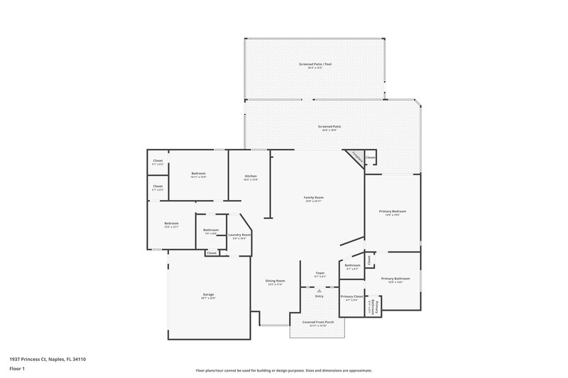 0/Mo, 1937 Princess Ct Naples, FL 34110 Floor Plan View