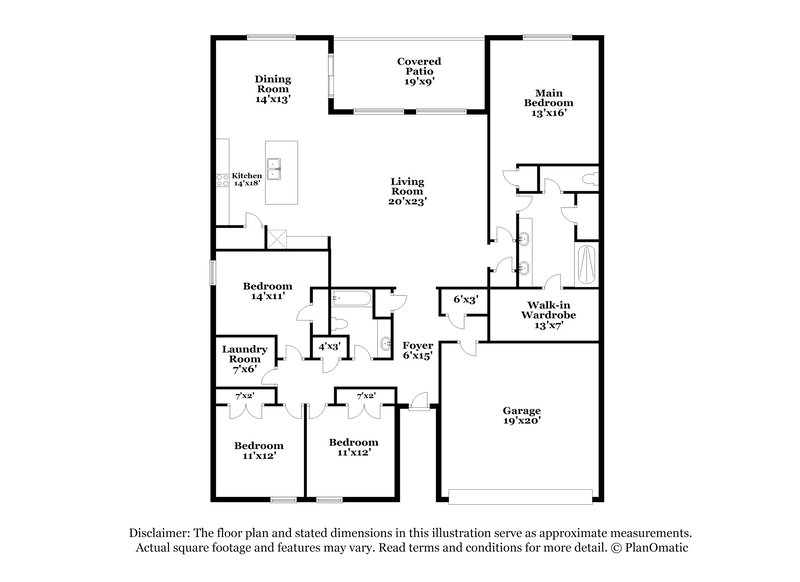 2,670/Mo, 1605 SW 15th St Cape Coral, FL 33991 Floor Plan View