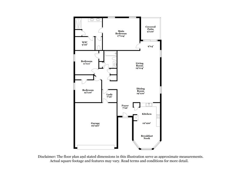 1,950/Mo, 114 SW 21st ST Cape Coral, FL 33991 Floor Plan View