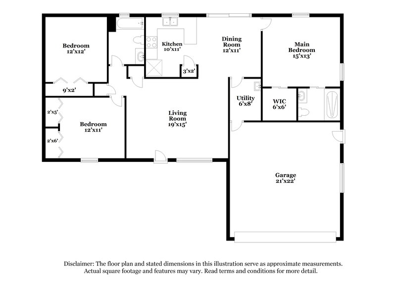 1,825/Mo, 4208 SE 9th Ave Cape Coral, FL 33904 Floor Plan View
