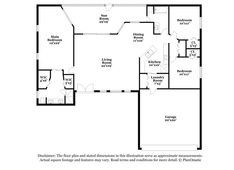 2,220/Mo, 3729 SW 1st Pl Cape Coral, FL 33914 Floor Plan View