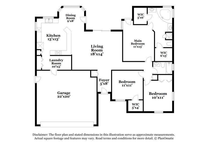 1,860/Mo, 4995 Hurley Ave North Port, FL 34288 Floor Plan View
