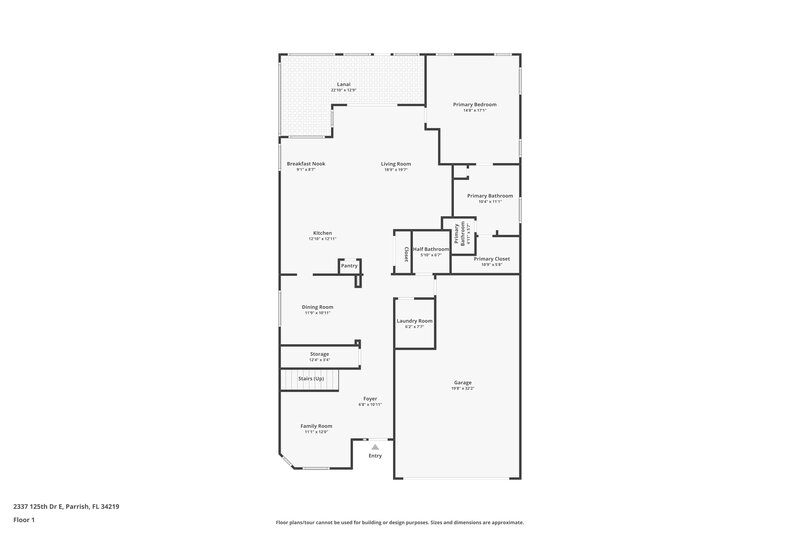 2,440/Mo, 2337 125th Dr E Parrish, FL 34219 Floor Plan View