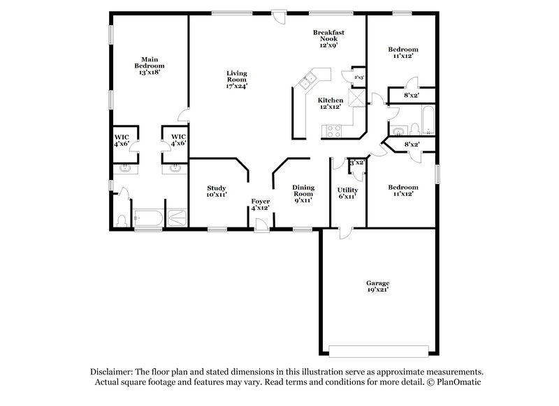 2,660/Mo, 3523 E Gator Circle Cape Coral, FL 33909 Floor Plan View