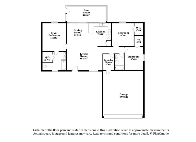 1,690/Mo, 3421 33rd St SW Lehigh Acres, FL 33976 Floor Plan View