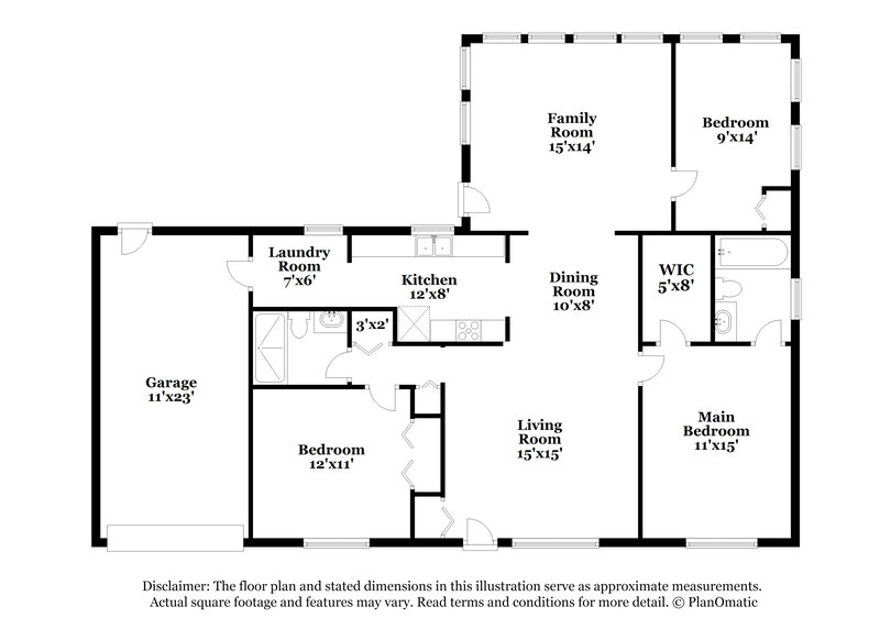 1,900/Mo, 6248 Drucker Circle Port Charlotte, FL 33981 Floor Plan View