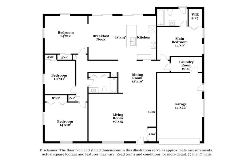 2,880/Mo, 1882 Neptune Drive Englewood, FL 34223 Floor Plan View