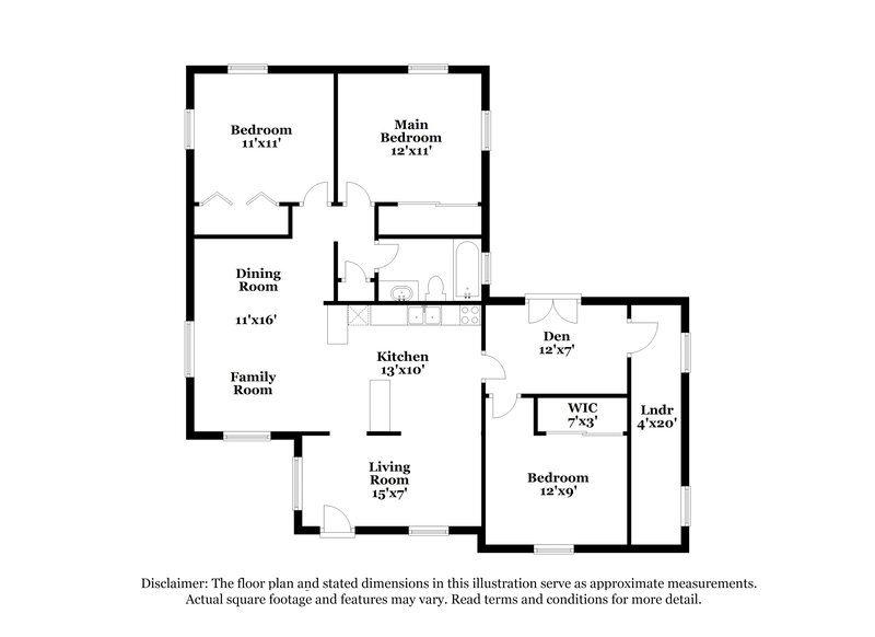 1,960/Mo, 2360 Novus Street Sarasota, FL 34237 Floor Plan View