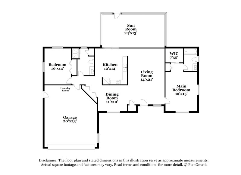 1,690/Mo, 1415 SE 15th ST Cape Coral, FL 33990 Floor Plan View