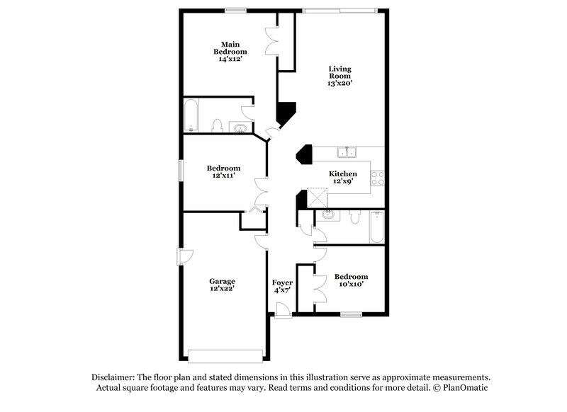 1,670/Mo, 738 Jack Ave S Lehigh Acres, FL 33973 Floor Plan View