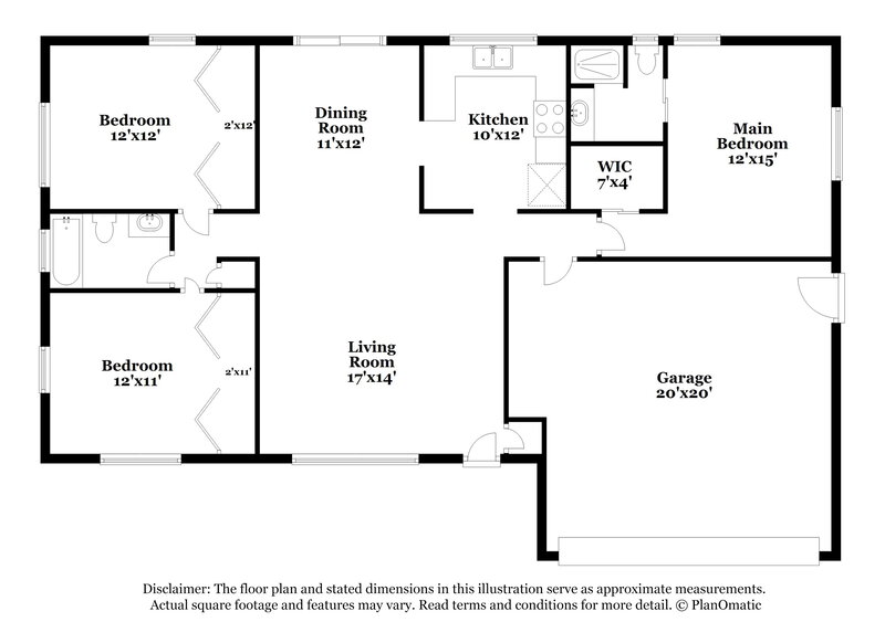 1,630/Mo, 323 SE 47th Street SE Cape Coral, FL 33904 Floor Plan View