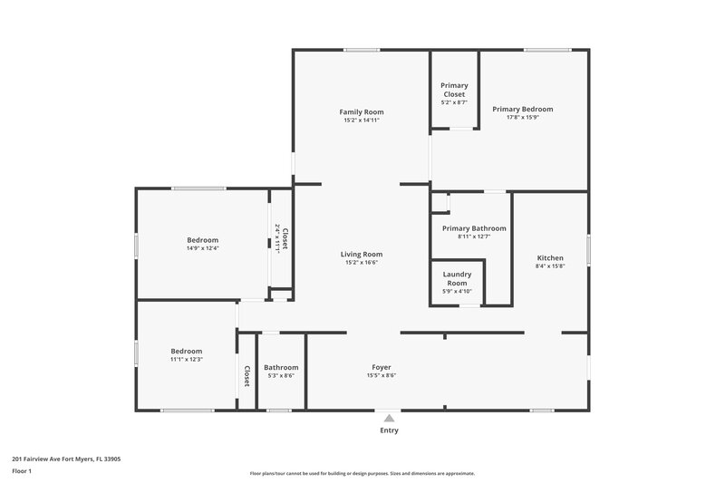 1,780/Mo, 201 Fairview Avenue Fort Myers, FL 33905 Floorplan View