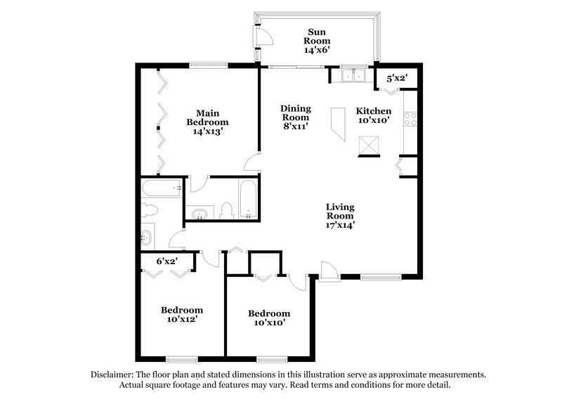1,535/Mo, 5141 Leonard Blvd S Lehigh Acres, FL 33973 Floor Plan View