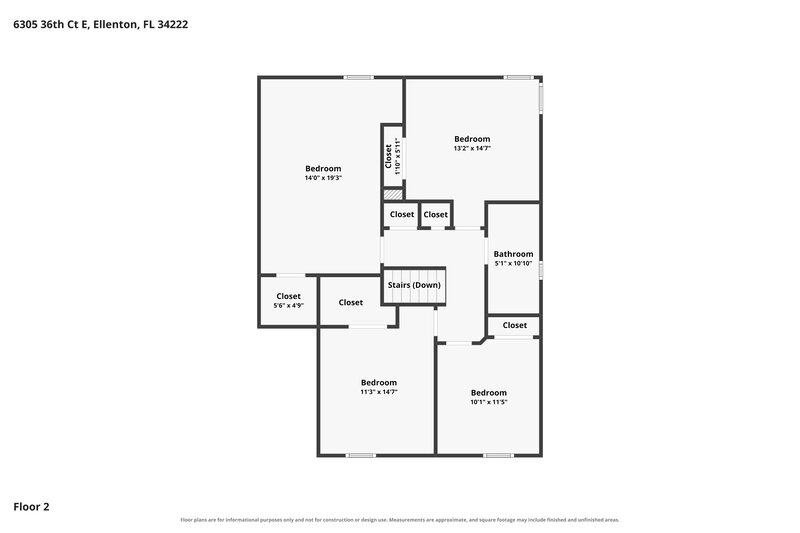 2,465/Mo, 6305 36th Ct E Ellenton, FL 34222 Floor Plan View 2