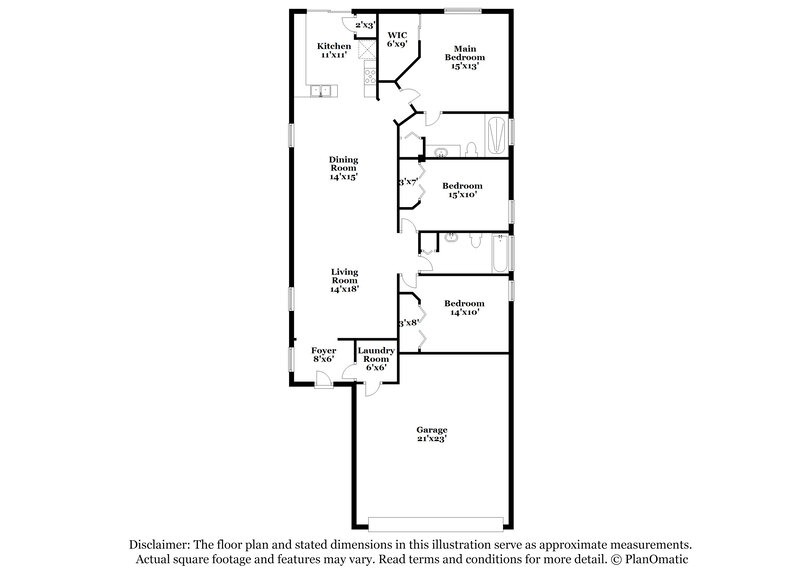 2,475/Mo, 1396 Daryl Dr Sarasota, FL 34232 Floor Plan View