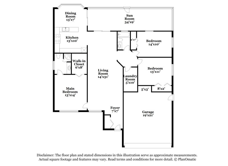 2,590/Mo, 5026 25th St E Bradenton, FL 34203 Floor Plan View