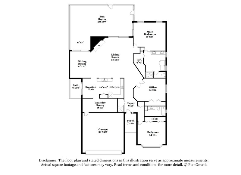 2,550/Mo, 3444 Brookridge Ln Parrish, FL 34219 Floor Plan View