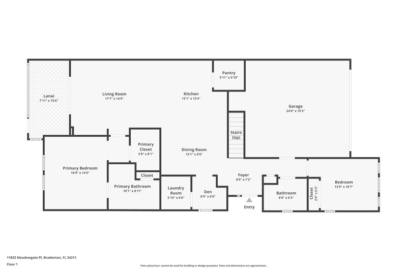 2,365/Mo, 11832 Meadowgate Pl Bradenton, FL 34211 Floor Plan View