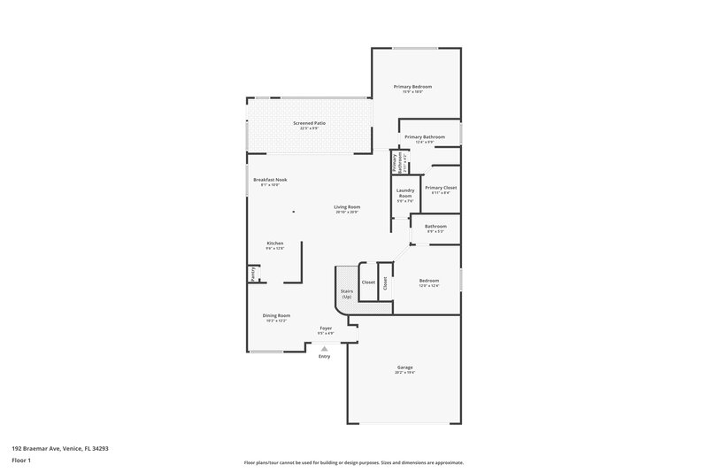 2,200/Mo, 192 Braemar Ave Venice, FL 34293 Floor Plan View