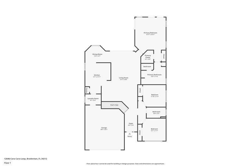 4,250/Mo, 12646 Cara Cara Loop Bradenton, FL 34212 Floor Plan View