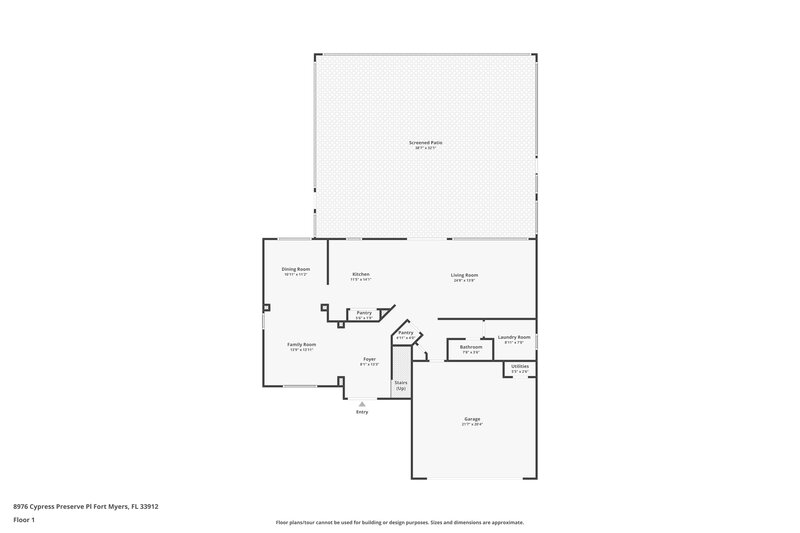 4,135/Mo, 8976 Cypress Preserve Pl Fort Myers, FL 33912 Floorplan View