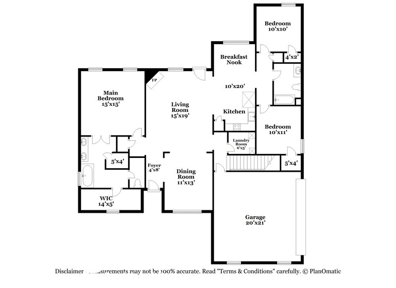 2,420/Mo, 4586 Davis Grove Blvd Olive Branch, MS 38654 Floor Plan View 2