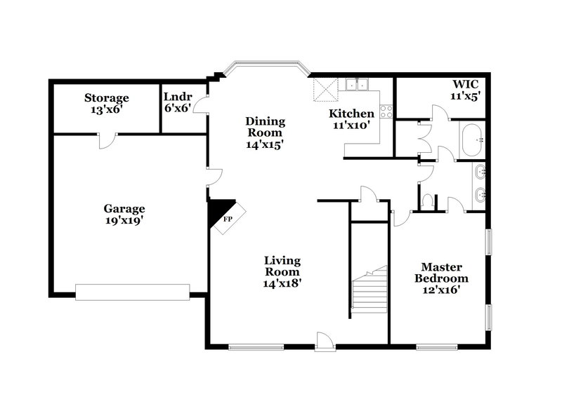 2,700/Mo, 1862 Towson Ln Horn Lake, MS 38637 Floor Plan View