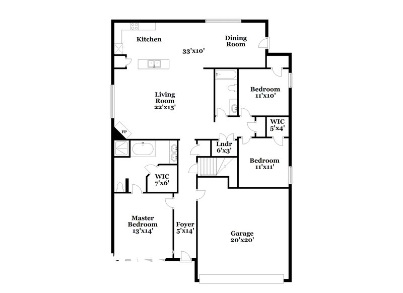 1,860/Mo, 8033 Symon Dr Southaven, MS 38671 Floor Plan View