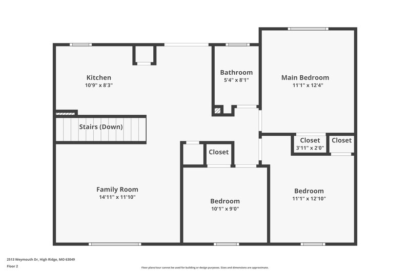 1,620/Mo, 2513 Weymouth Dr High Ridge, MO 63049 Floor Plan View 2