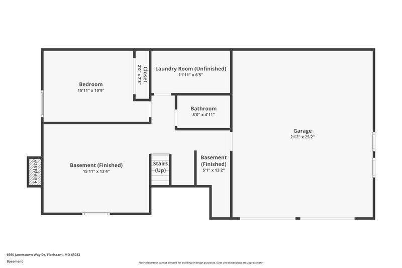 3,250/Mo, 6950 Jamestown Way Dr Florissant, MO 63033 Floor Plan View