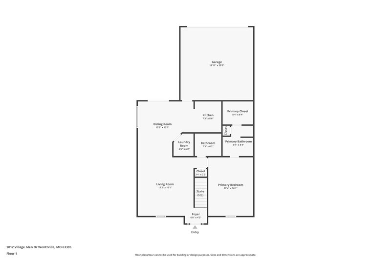 2,310/Mo, 2012 Village Glen Dr Wentzville, MO 63385 Floor Plan View