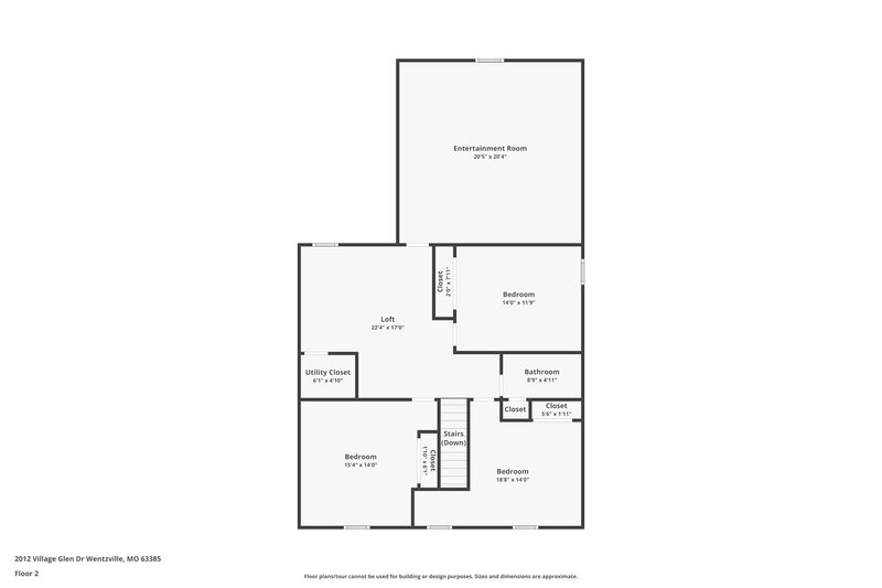 2,310/Mo, 2012 Village Glen Dr Wentzville, MO 63385 Floor Plan View 2