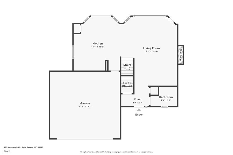 1,955/Mo, 128 Aspencade Circle Saint Peters, MO 63376 Floor Plan View 2