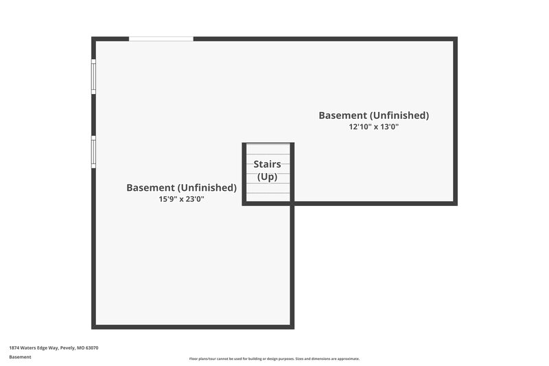 1,885/Mo, 1874 Waters Edge Way Pevely, MO 63070 Floor Plan View