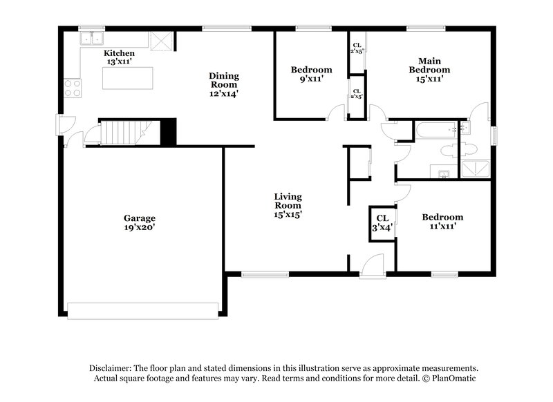 2,980/Mo, 11390 Lanett Ct St. Louis, MO 63136 Floor Plan View