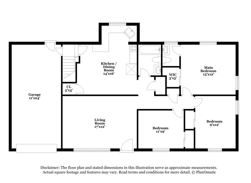 1,845/Mo, 1425 Shackelford Rd Florissant, MO 63031 Floor Plan View 2