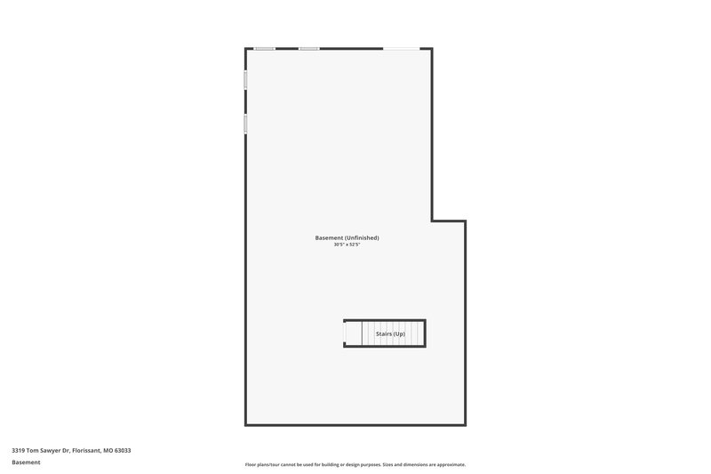 1,805/Mo, 3319 Tom Sawyer Dr Florissant, MO 63033 Floor Plan View 2