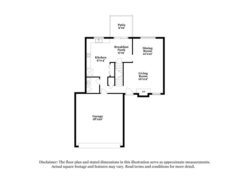 1,970/Mo, 4879 Persimmon Bend Ln Florissant, MO 63033 Floor Plan View