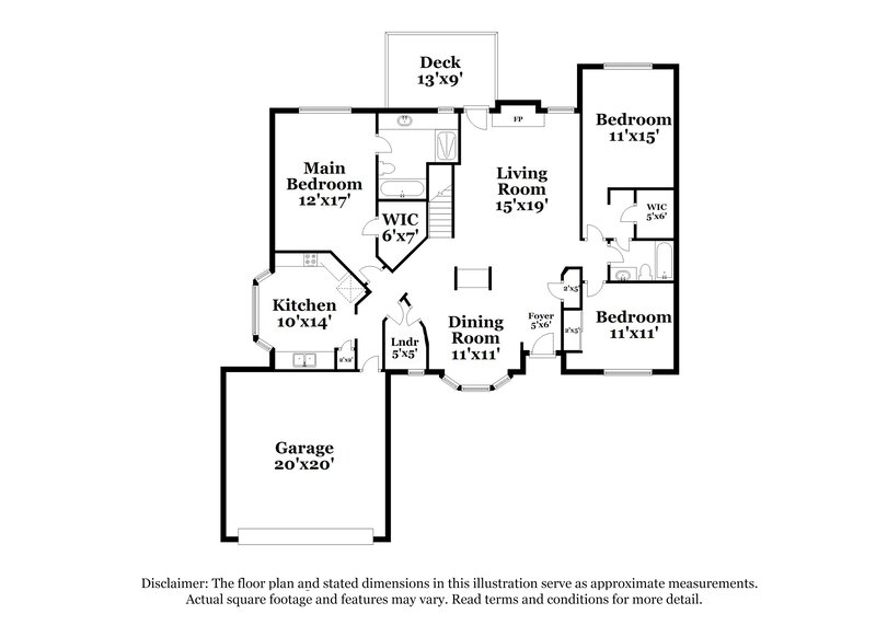 1,940/Mo, 603 Foxtail Dr Florissant, MO 63034 Floorplan View 2
