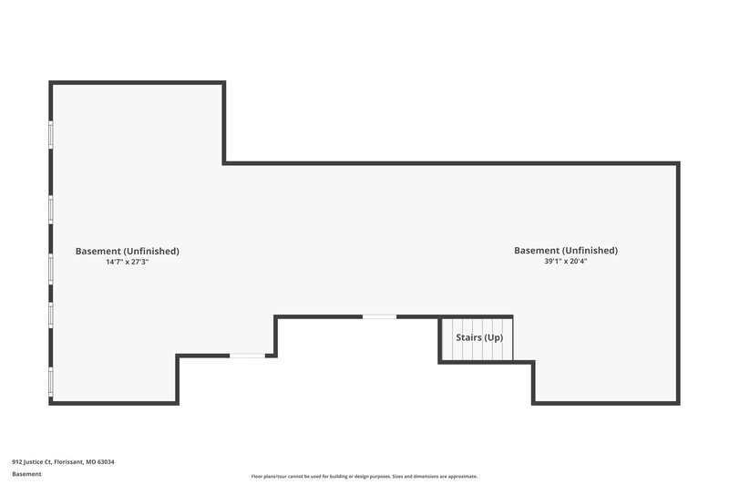2,125/Mo, 912 Justice Ct Florissant, MO 63034 Floor Plan View 2