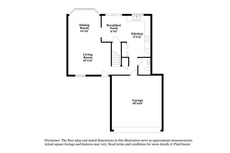 2,150/Mo, 12839 High Crest St Florissant, MO 63033 Floorplan View